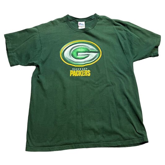 Vintage Green Bay Packers Shirt Mens XL Pro Player Short Sleeve NFL 90's