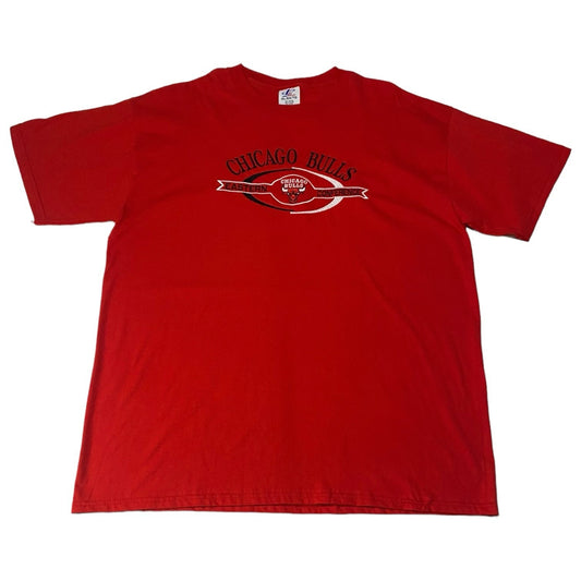 NWT Vintage Chicago Bulls Shirt Logo Athletic Embroidered Mens XL Short Sleeve