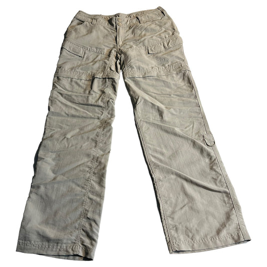 The North Face Convertible Pants Shorts Womans 6 Cargo Khaki Beige Outdoors