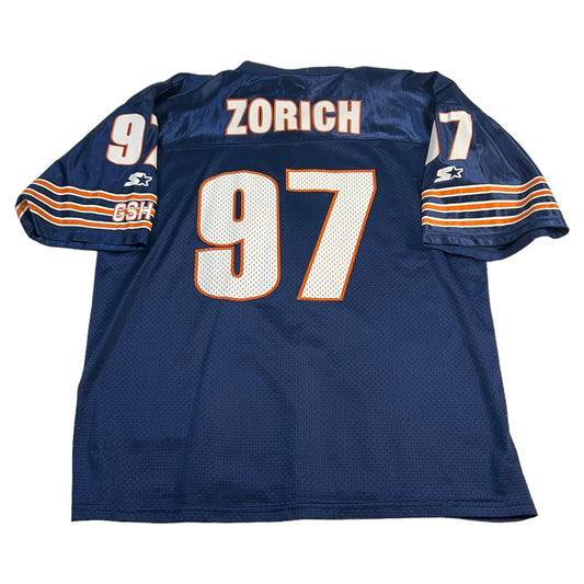 Vintage Chicago Bears Jersey Chris Zorich STARTER Womans Large XL Youth #97