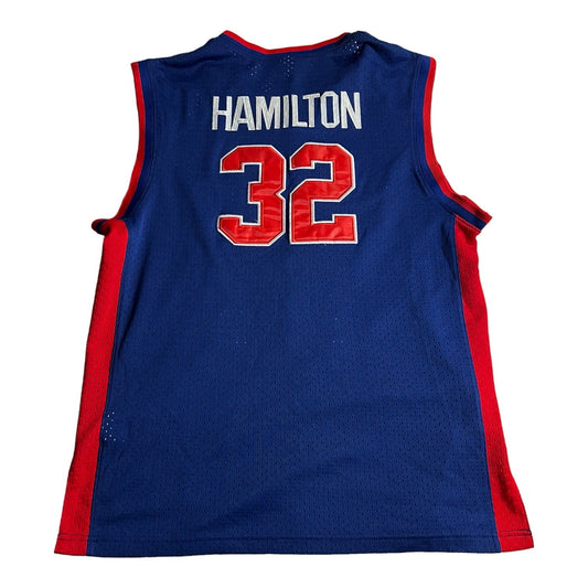 Vintage Richard Rip Hamilton Jersey Detroit Pistons Champion Mens 48 Stitch Sewn