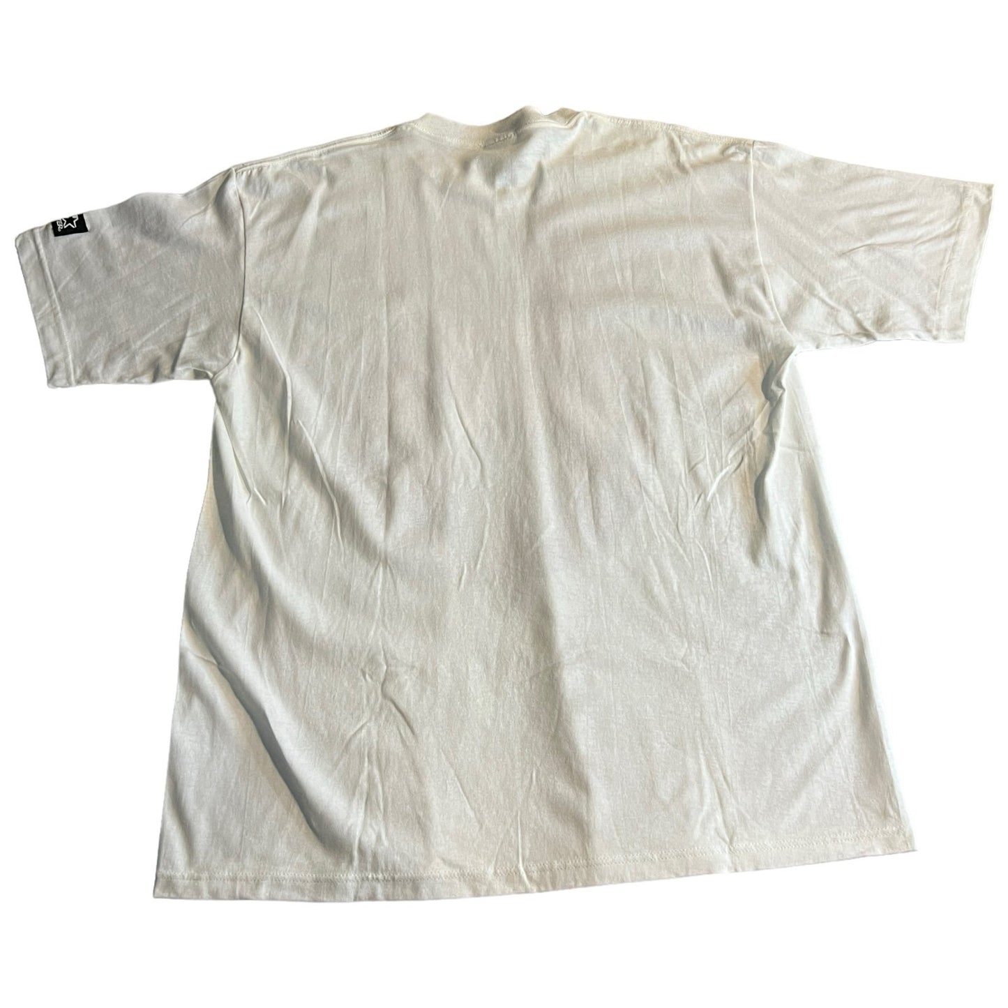 Vintage Chicago Bulls Shirt Mens Large STARTER 3-Peat White Short Sleeve 90's