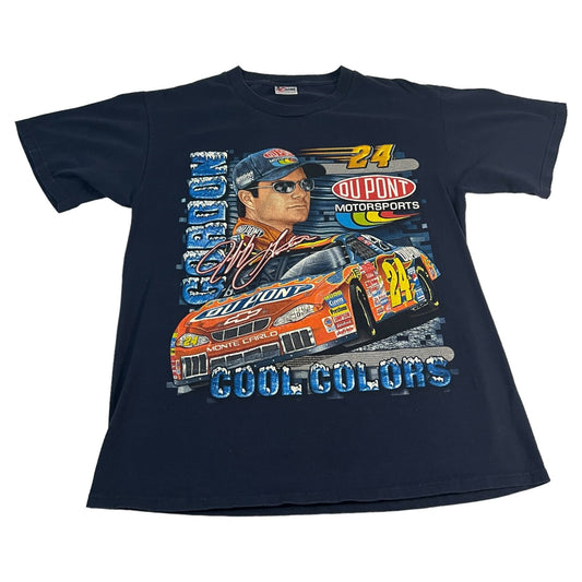 Vintage NASCAR Shirt Mens Small Short Sleeve Jeff Gordon Blue Chase Authentics