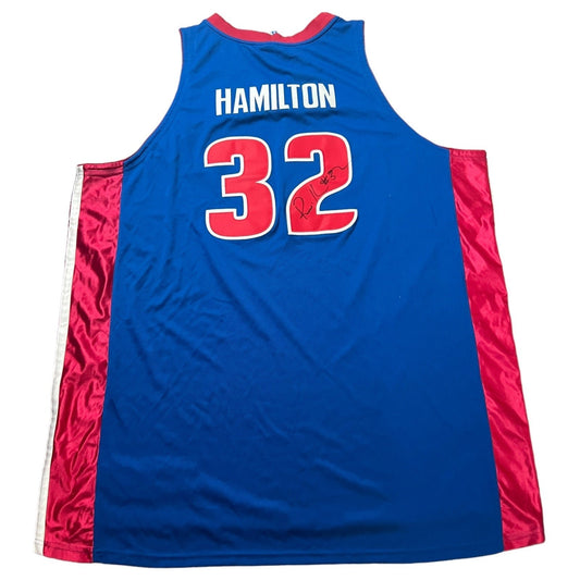NWT Richard Hamilton Detroit Pistons Jersey Mens 60 4XL  Nike Autographed Authentic