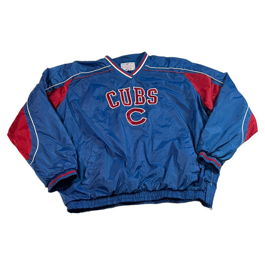 Chicago Cubs Jacket Mens XL Windbreaker G-III Carl Banks Pullover MLB Blue