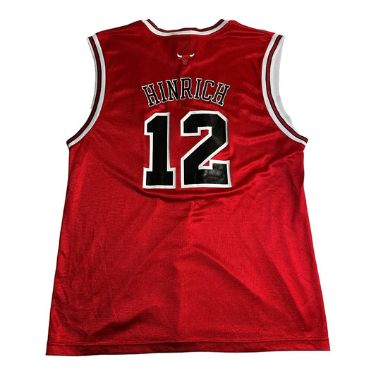 Vintage Kirk Hinrich Chicago Bulls Jersey Mens Large Red Reebok NBA Basketball