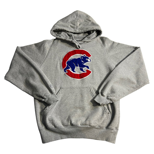 Chicago Cubs Hoodie Womans Small Gray MLB Sweat Shirt Antigua Embroidered