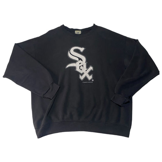 Vintage Chicago White Sox Sweater Mens Large Black Crewneck Lee Sports 2005
