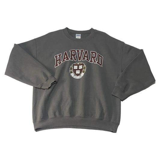 Harvard University Sweater Mens Large Crewneck Gray Collegiate NCAA Ivy League