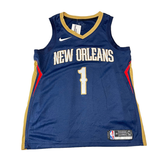 Zion Williamson Jersey Nike Mens Large 48 New Orleans Pelicans Dri-Fit Blue