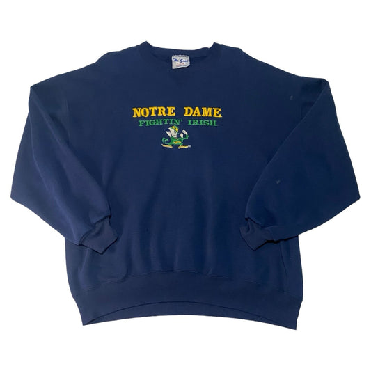Vintage Notre Dame Sweater Mens XL The Game Crewneck NCAA 90's Embroidered