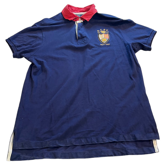 Polo Ralph Lauren Rugby Shirt Mens XL Laurent Polo Club Short Sleeve Collared