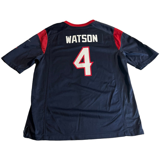 Deshaun Watson Jersey Houston Texans Mens Large Nike NFL On Field Blue Football